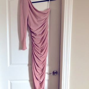 Revolve pink shimmer dress